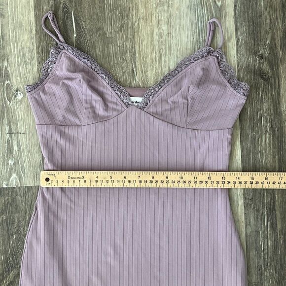 Superdown Stacie Lace Cami Slip Dress Lavender Size Medium - Picture 10 of 16